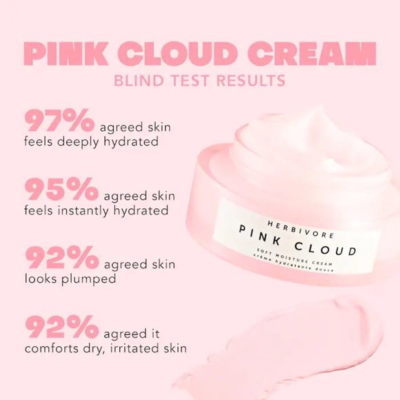 HERBIVORE Pink Cloud Soft Moisture Cream - 1.7 fl oz | 50 mL glass jar - Picture 4 of 12